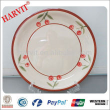 10.5'' Handprinted Plate Crockery